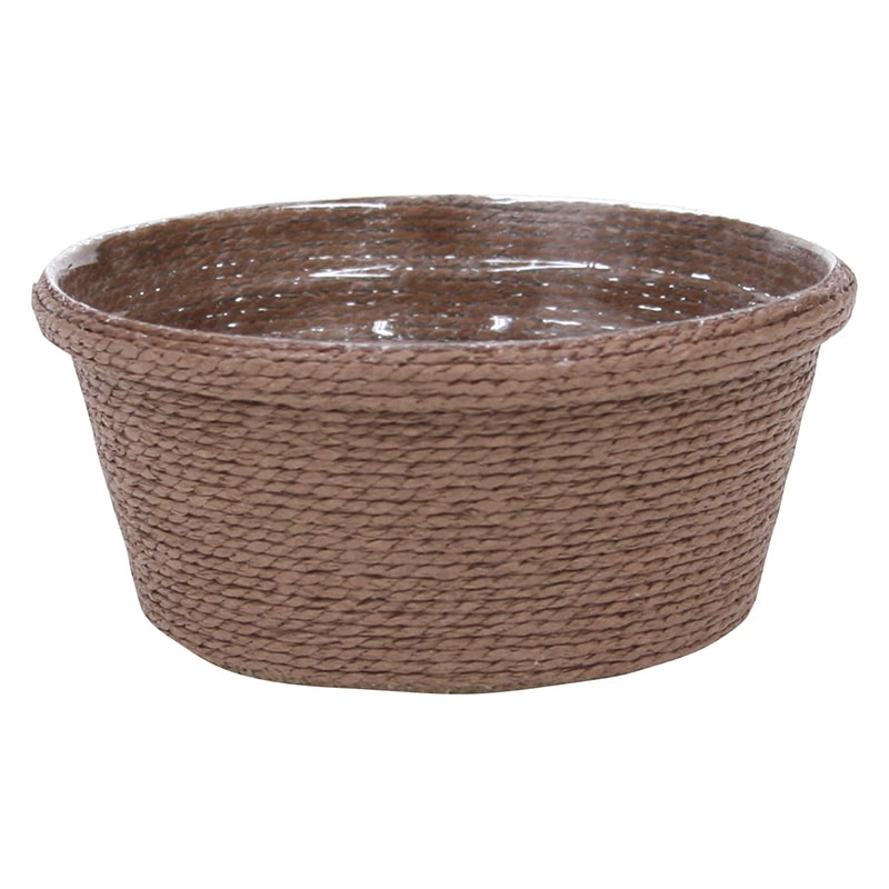 大橋新治商店 ライナー付バスケット ペプリ アレンジL ブラウン 22-233 1個(ご注文単位10個)【直送品】