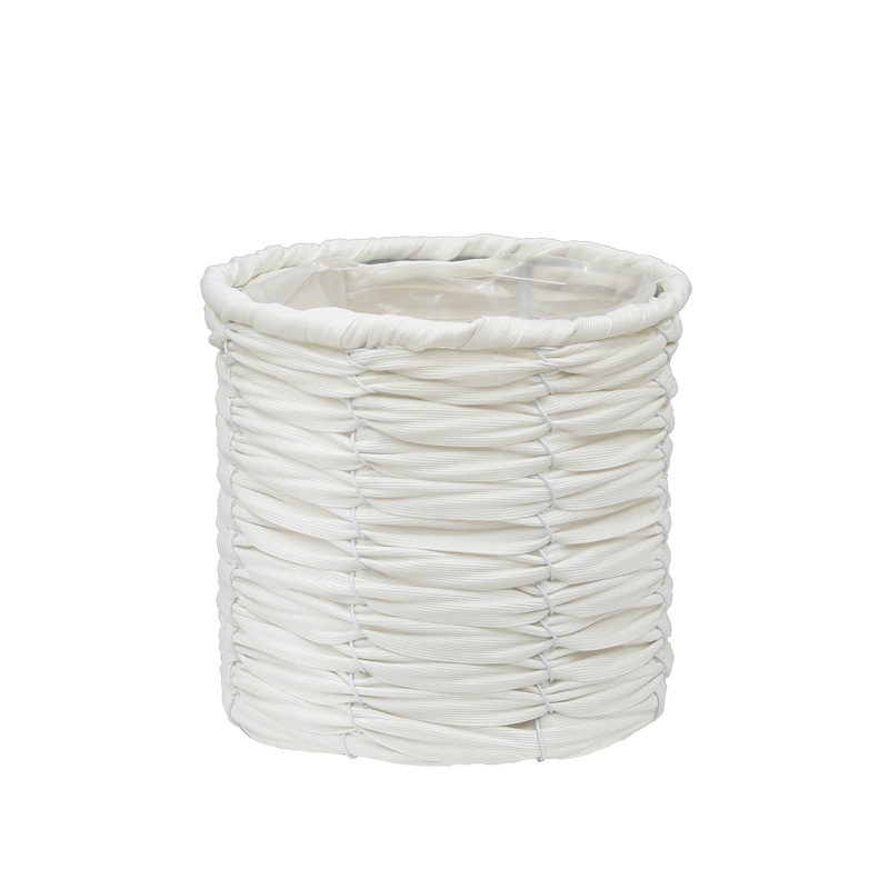 大橋新治商店 アレンジバスケット ホワイトフリシュ D3.5号 23-073 1個(ご注文単位8個)【直送品】