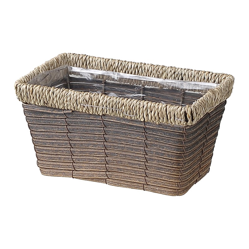 大橋新治商店 アレンジバスケット ホルツ レクト D3号W 23-132 1個(ご注文単位8個)【直送品】