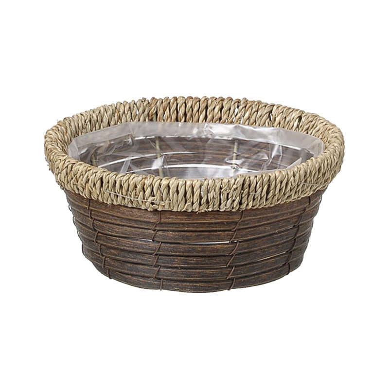 大橋新治商店 アレンジバスケット ホルツ サークルM 23-152 1個(ご注文単位8個)【直送品】