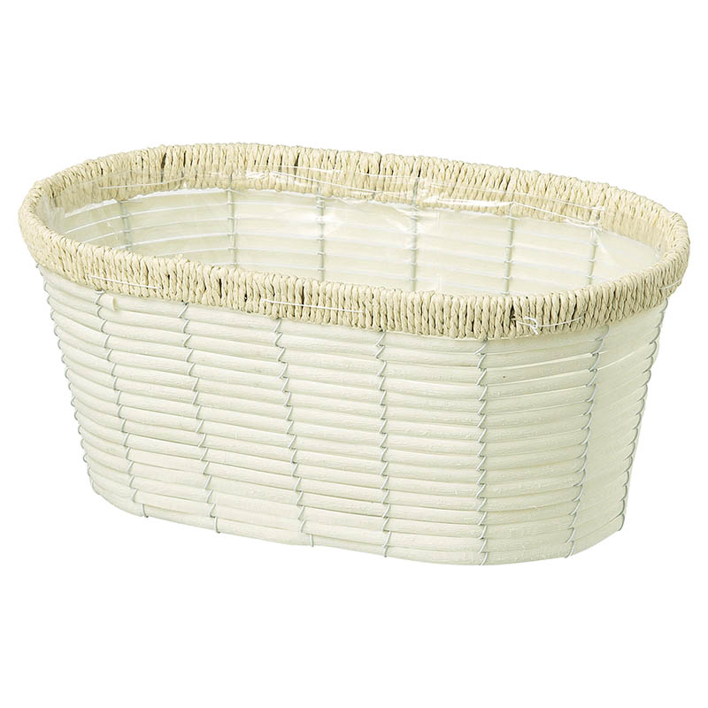 大橋新治商店 アレンジバスケット　ホルツ プランター　D5号W　ホワイト 23-465 1個（ご注文単位1個）【直送品】