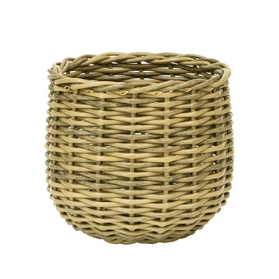 大橋新治商店 樹脂製ラウンドバスケット シトラミトラ K7 24-0076 1個（ご注文単位1個）【直送品】