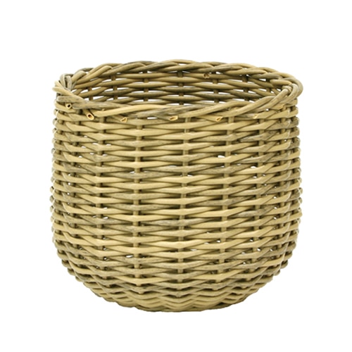 大橋新治商店 樹脂製ラウンドバスケット シトラミトラ K8 24-0086 1個（ご注文単位1個）【直送品】