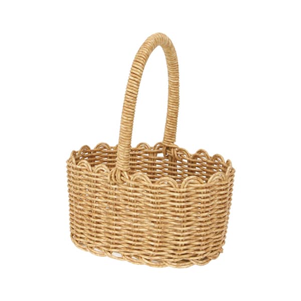 大橋新治商店 PPバスケット ルヴァン オーバル ナチュラル 24-0616 1個（ご注文単位1個）【直送品】