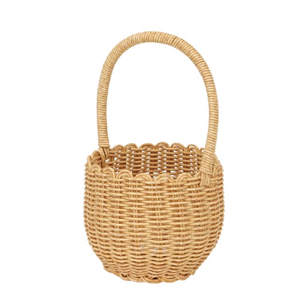 大橋新治商店 PPバスケット ルヴァン ラウンドM ナチュラル 24-0646 1個（ご注文単位1個）【直送品】