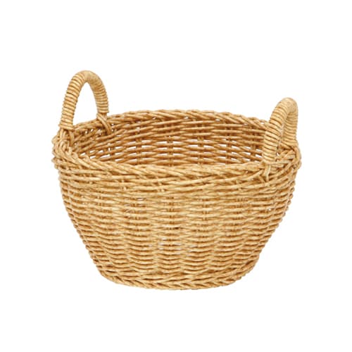 大橋新治商店 PPバスケット ルヴァン サークルS ナチュラル 24-0656 1個（ご注文単位1個）【直送品】