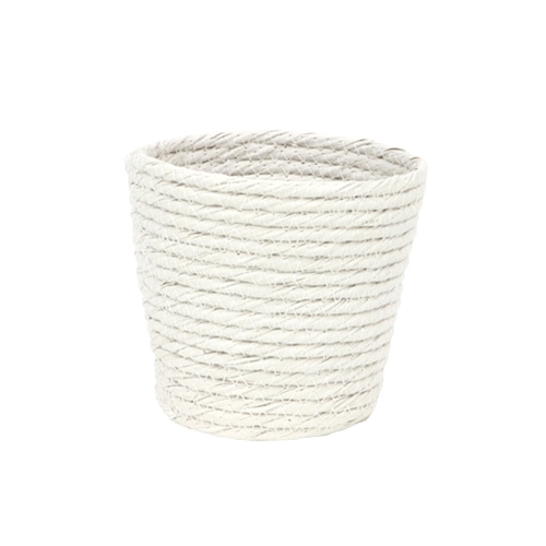 大橋新治商店 アレンジバスケット　ロレーヌ D3.5号　白 24-433　1個（ご注文単位10個）【直送品】