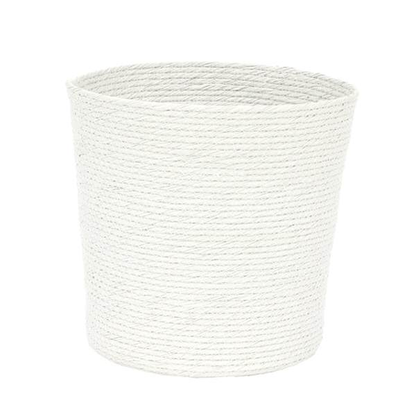 大橋新治商店 アレンジバスケット　ロレーヌ K8号　白 24-458　1個（ご注文単位1個）【直送品】