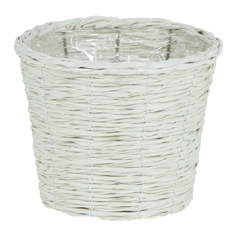 大橋新治商店 アレンジバスケット　コルネ D5号　ホワイト 24-965 1個（ご注文単位1個）【直送品】