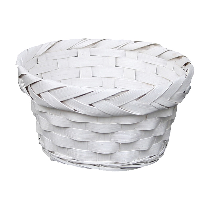 大橋新治商店 ライナー付バスケット アレンジM ホワイト 25-202 1個(ご注文単位20個)【直送品】