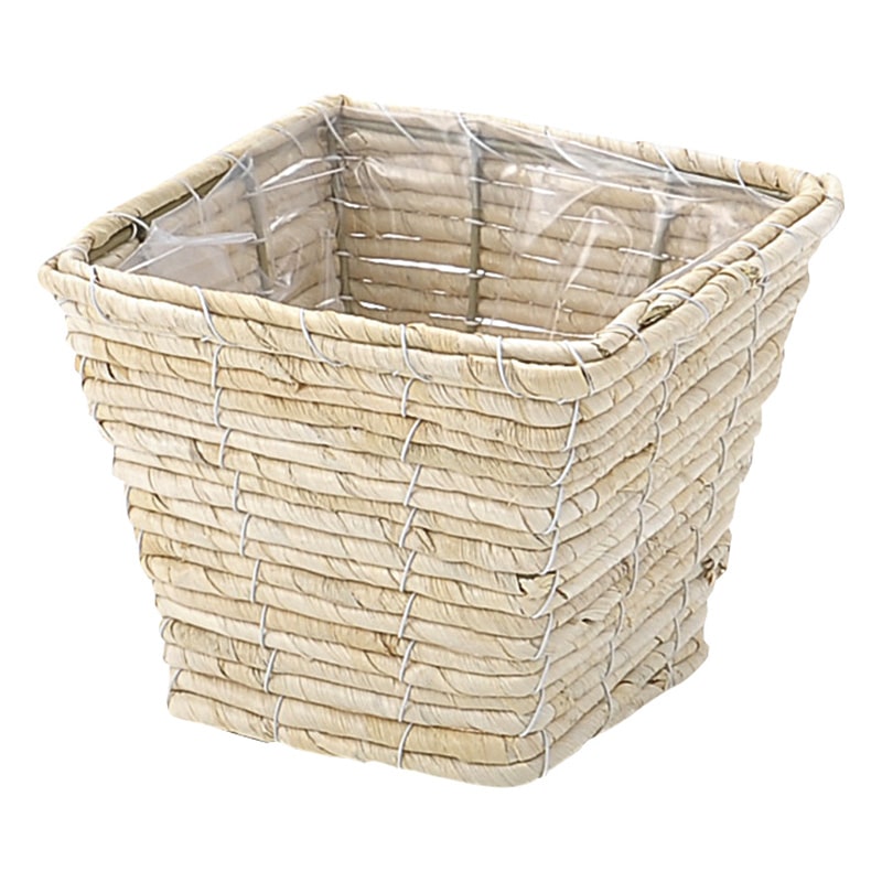 大橋新治商店 アレンジバスケット メイズ スクエアD5号 ホワイト 29-225 1個(ご注文単位1個)【直送品】