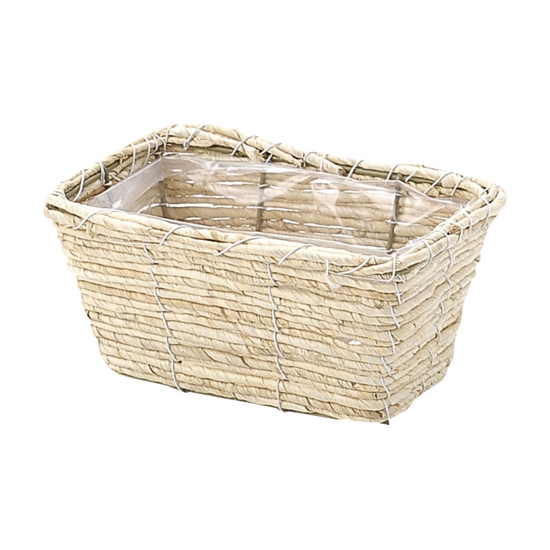 大橋新治商店 アレンジバスケット メイズ レクトD3号W ホワイト 29-242 1個(ご注文単位8個)【直送品】