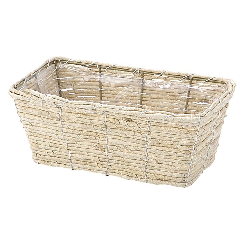 大橋新治商店 アレンジバスケット メイズ レクトD3.5号W ホワイト 29-243 1個(ご注文単位5個)【直送品】