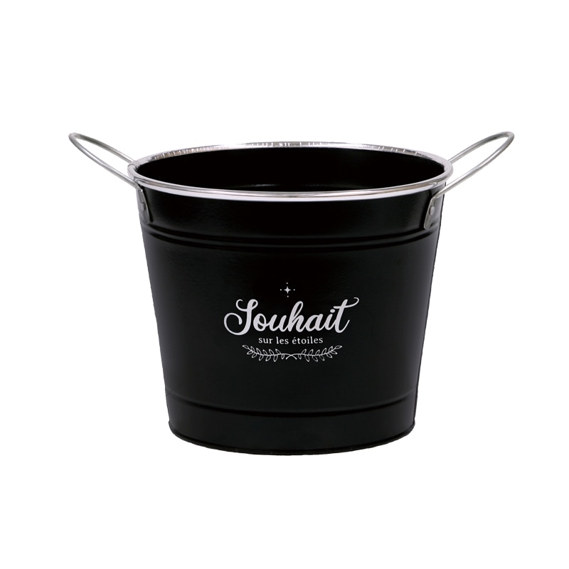 大橋新治商店 ブリキポット キャラット D5号 ブラック 31-235 1個(ご注文単位1個)【直送品】