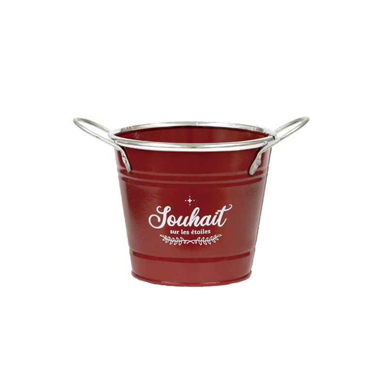 大橋新治商店 ブリキポット キャラット D3.5号 ワインレッド 31-273 1個(ご注文単位10個)【直送品】