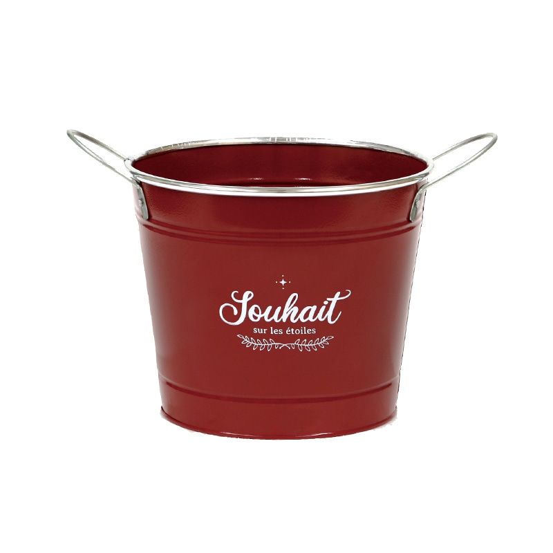 大橋新治商店 ブリキポット キャラット D5号 ワインレッド 31-275 1個(ご注文単位1個)【直送品】