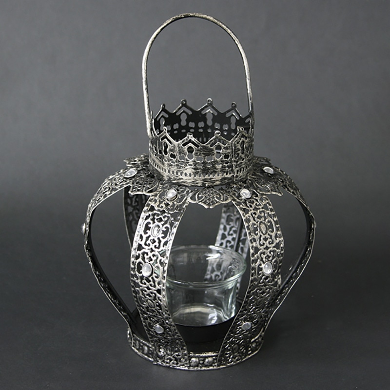 大橋新治商店 キャンドルホルダー クラウンランタン Yシルバー 31-305 1個(ご注文単位1個)【直送品】