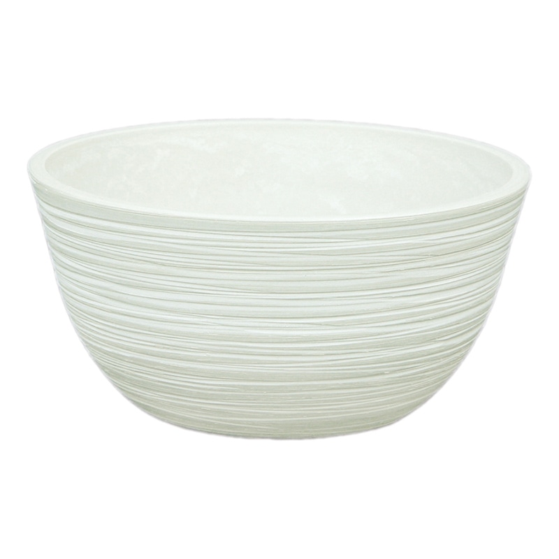 大橋新治商店 プラスチックポット ラウンドM　ホワイト 55-213 1個（ご注文単位1個）【直送品】