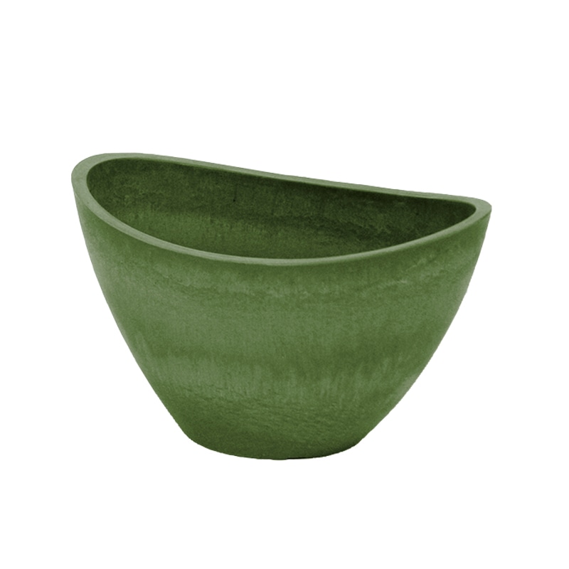 大橋新治商店 プラスチックポット　バルカ M　オリーブグリーン 55-392 1個（ご注文単位1個）【直送品】