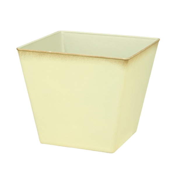 大橋新治商店 PPポット　プラレア　アイボリー D5角 56-025 1個（ご注文単位1個）【直送品】