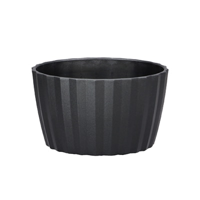 大橋新治商店 プラスチックポット ロンド アレンジS ブラック 56-1716 1個（ご注文単位10個）【直送品】