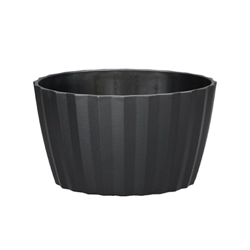大橋新治商店 プラスチックポット ロンド アレンジM ブラック 56-1726 1個（ご注文単位10個）【直送品】