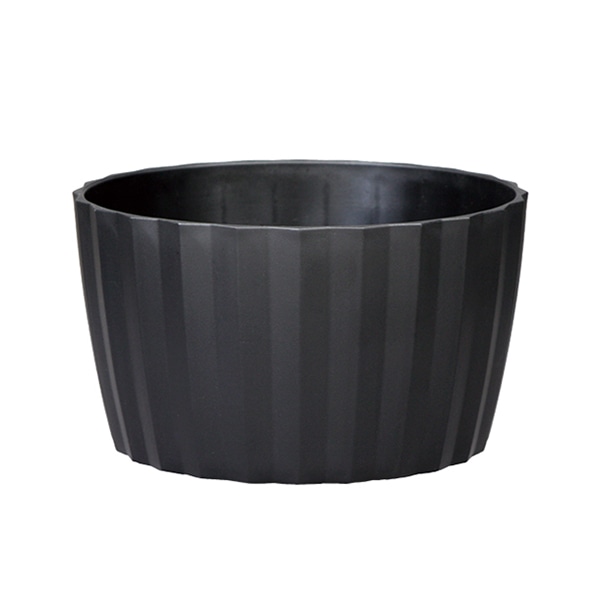 大橋新治商店 プラスチックポット ロンド アレンジL ブラック 56-1736 1個（ご注文単位10個）【直送品】