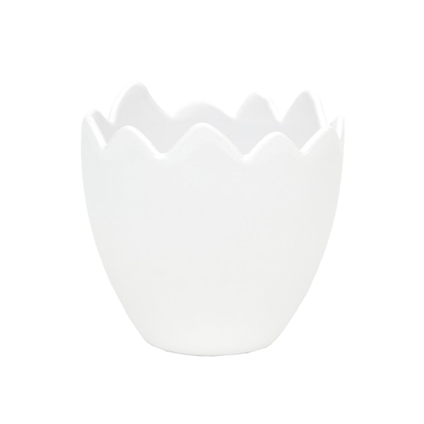 大橋新治商店 エッグポット ホワイト 56-2006 1個（ご注文単位12個）【直送品】