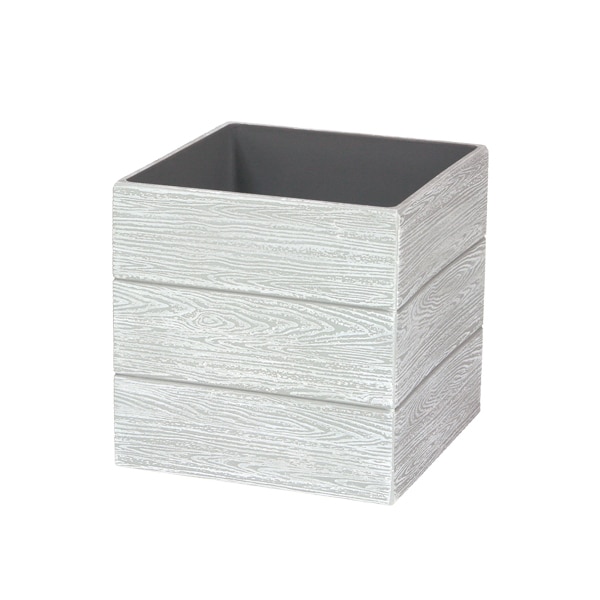 大橋新治商店 木目角箱 白霞 56-2216 1個（ご注文単位4個）【直送品】