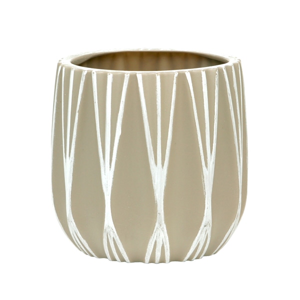 大橋新治商店 ポット ステラ ベージュ M 56-6326 1個（ご注文単位8個）【直送品】