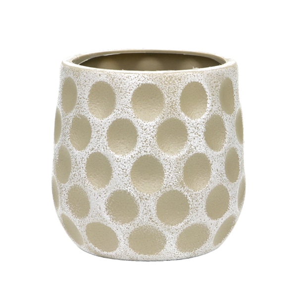 大橋新治商店 ポット カブル ベージュ M 56-6726 1個（ご注文単位8個）【直送品】