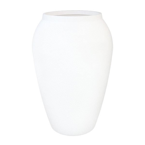 大橋新治商店 プラスチックポット 花影壺 縦長 白 56-7046 1個（ご注文単位1個）【直送品】
