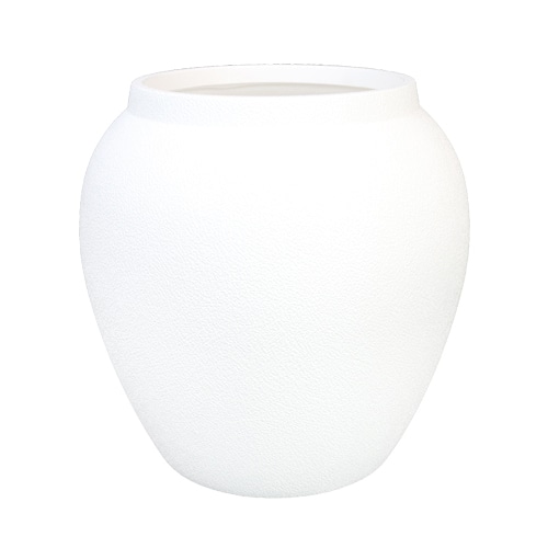 大橋新治商店 プラスチックポット 花影壺 小 白 56-7056 1個（ご注文単位1個）【直送品】