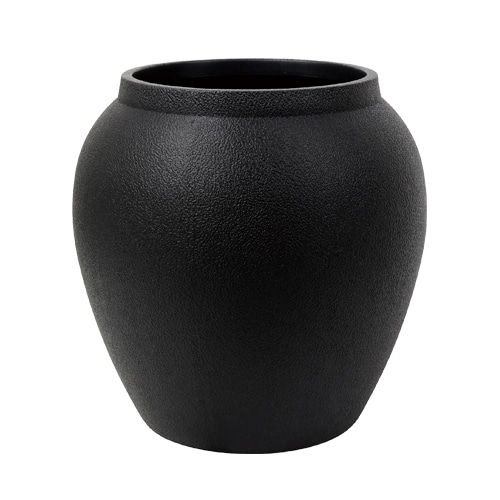 大橋新治商店 プラスチックポット 花影壺 黒 小 56-7156 1個（ご注文単位1個）【直送品】
