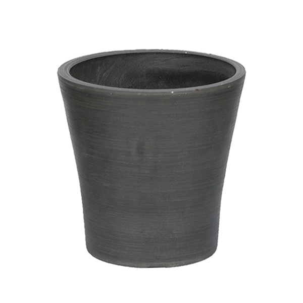 大橋新治商店 プラスチックポット バルカ アレンジ12cm チャコール 57-1816 1個（ご注文単位10個）【直送品】