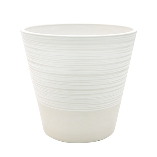 大橋新治商店 プラスチックポット ガルボ K8号 ホワイト 57-2186 1個（ご注文単位1個）【直送品】