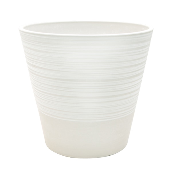 大橋新治商店 プラスチックポット ガルボ K10号 ホワイト 57-2206 1個（ご注文単位1個）【直送品】