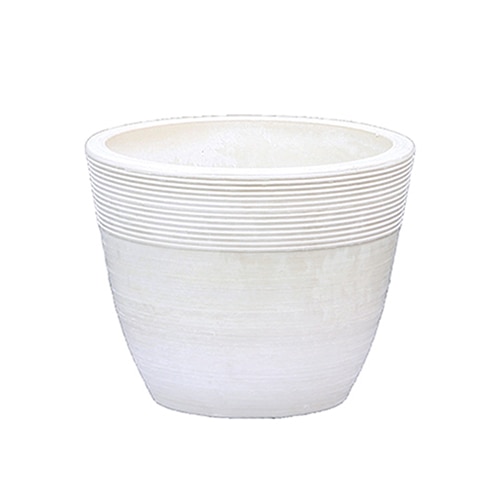 大橋新治商店 プラスチックポット ガルボ D3号 ホワイト 57-2326 1個（ご注文単位10個）【直送品】