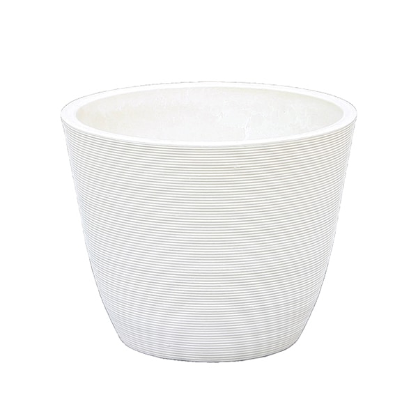 大橋新治商店 プラスチックポット ガルボ D4号 ホワイト 57-2346 1個（ご注文単位1個）【直送品】