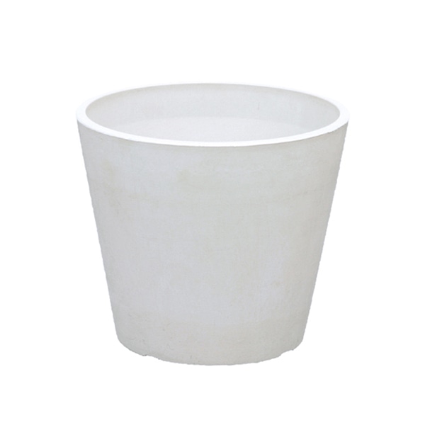 大橋新治商店 プラスチックポット バルカ D3.5号 ホワイト 57-2436 1個（ご注文単位10個）【直送品】