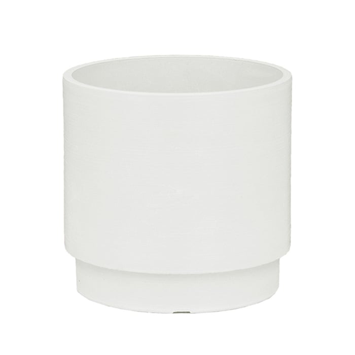 大橋新治商店 プラスチックポット ラーデン M ホワイト 57-2466 1個（ご注文単位1個）【直送品】
