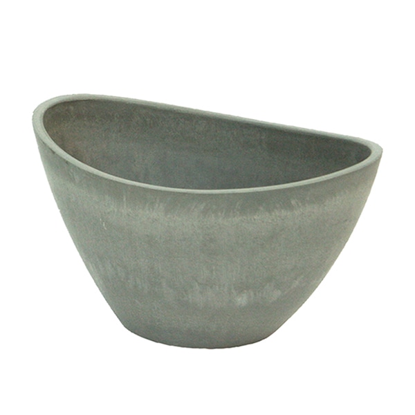 大橋新治商店 プラスチックポット バルカ L グレー 57-3436 1個（ご注文単位1個）【直送品】