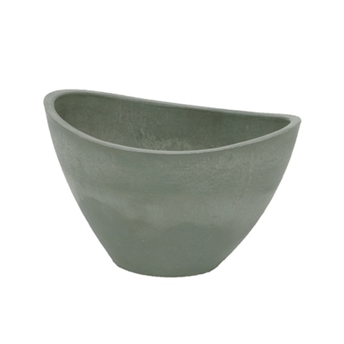 大橋新治商店 プラスチックポット バルカ 16cm グレー 57-3466 1個（ご注文単位5個）【直送品】