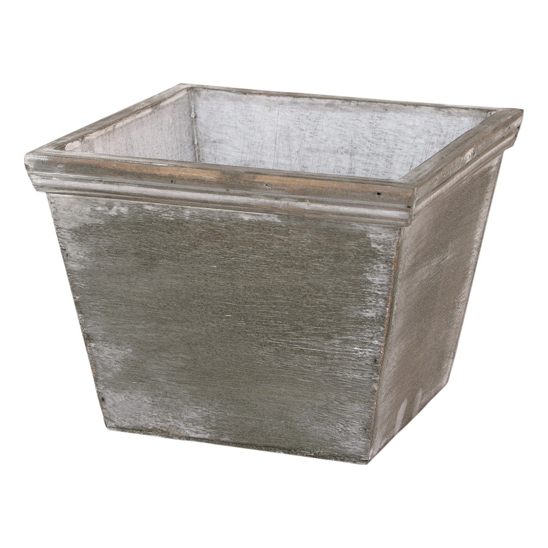 >大橋新治商店 ウッドプランター D4号 グレー 63-304 1個(ご注文単位1個)【直送品】