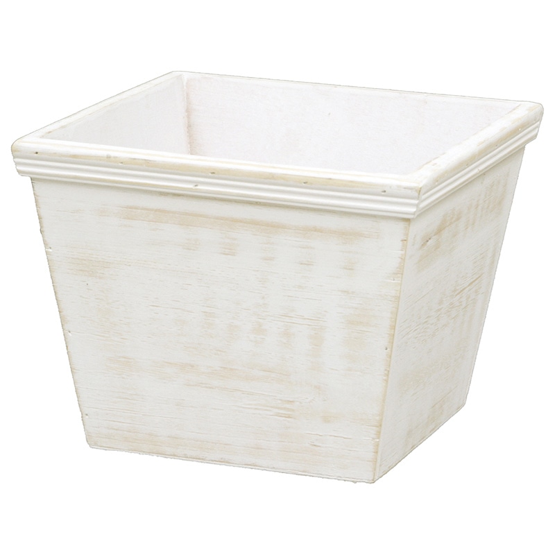 大橋新治商店 ウッドプランター D5号　ホワイト 63-405 1個（ご注文単位1個）【直送品】