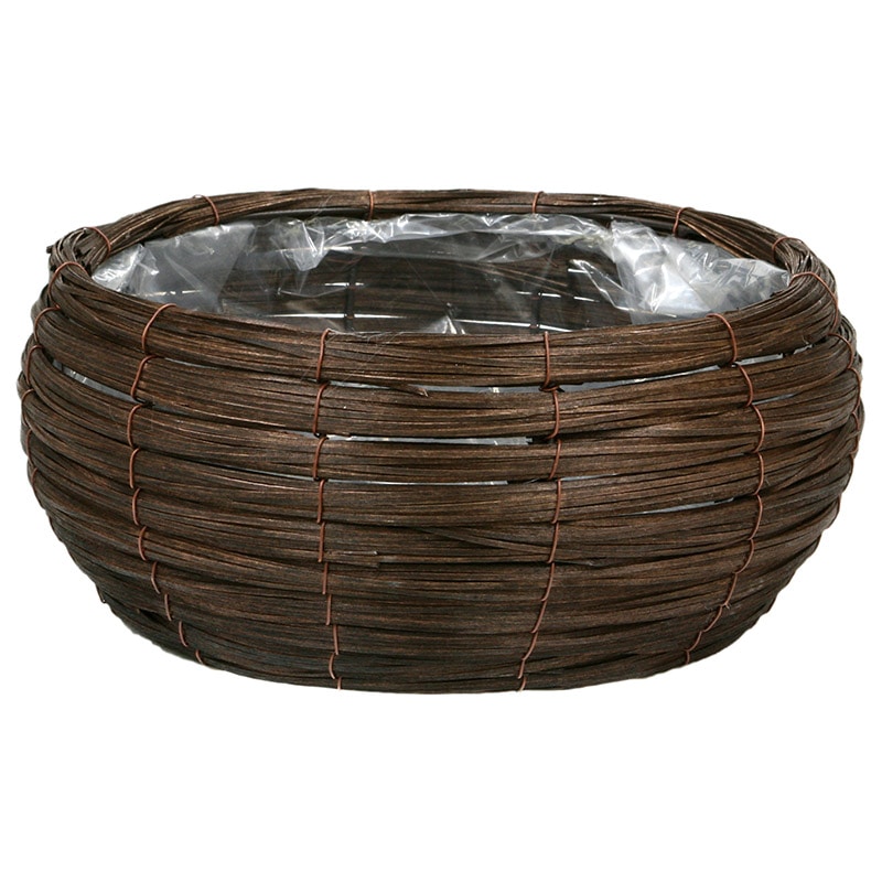 大橋新治商店 アレンジバスケット カンパーニャ L ブラウン 63-969 1個(ご注文単位1個)【直送品】