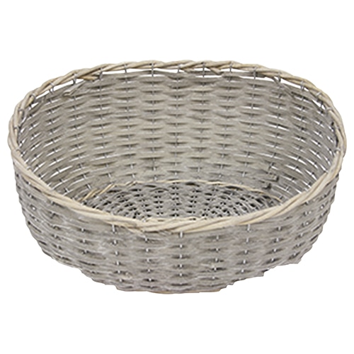 大橋新治商店 バスケット　カンパーニャ 楕円寄せL　グレー 63-983 1個（ご注文単位1個）【直送品】
