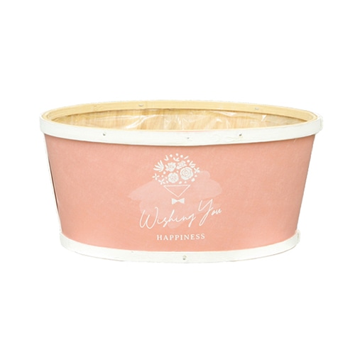 大橋新治商店 鉢カバー ブーケ 寄せ鉢 L ピンク 64-061 1個(ご注文単位5個)【直送品】