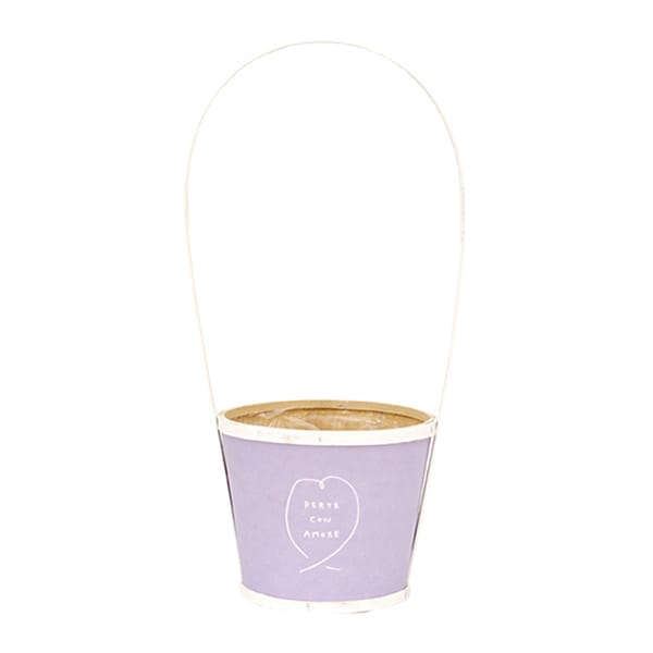 大橋新治商店 アレンジバスケット ペコ ハンドル付 D5号 パープル 64-095 1個（ご注文単位1個）【直送品】