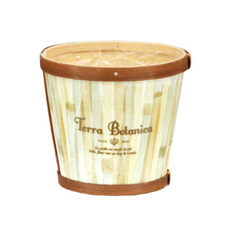 大橋新治商店 ウッドバスケット　ラペール D3.5号　ブラウン 64-133 1個（ご注文単位10個）【直送品】